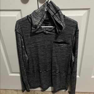 Zella Gray Hooded Long Sleeve Top